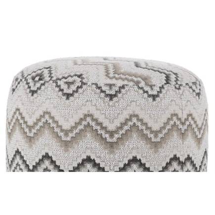 Coco Maison BeautiQ - Lush poef - rond 42 cm Antraciet